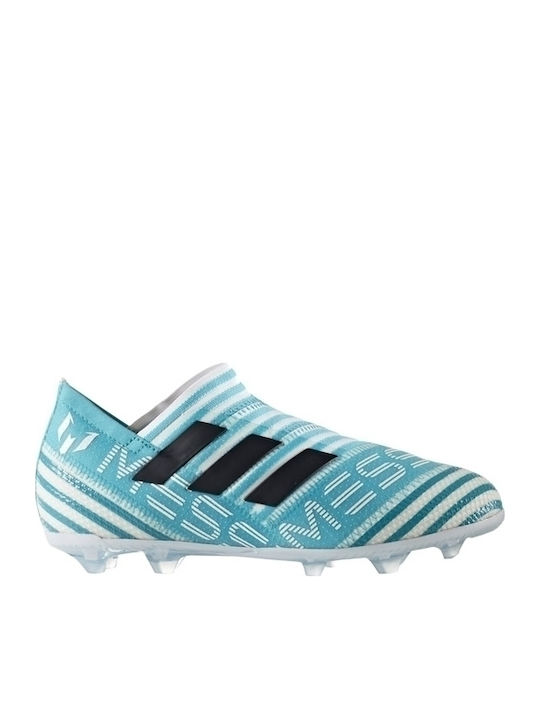 Messi 17.0 Kids Molded Soccer Shoes without Laces Turquoise