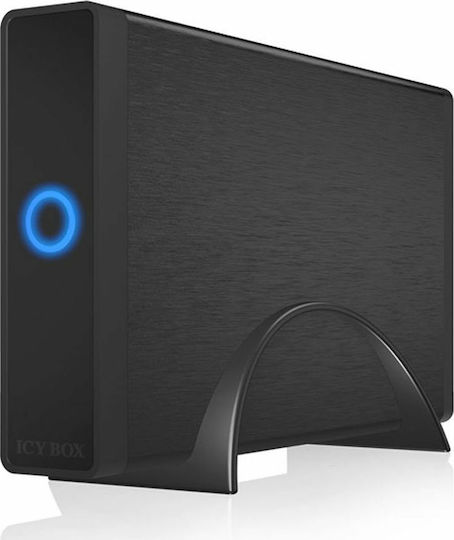 Icy Box Твърд диск кутия 3.5" SATA III с връзка USB 3.0 в Черен цвят