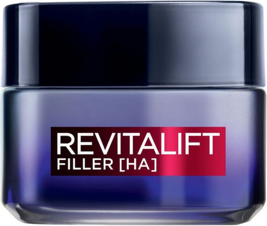 L'Oreal Paris Revitalift Filler Renew Нощен Крем За Лице За Хидратация и Против Стареене с Хиалуронова Киселина 50ml
