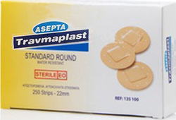 Asepta Travmaplast Standard Runde Pflaster