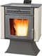 Thermiki 100 Τζάκι Σόμπα Pellet Αερόθερμη 10.38kW Μπεζ