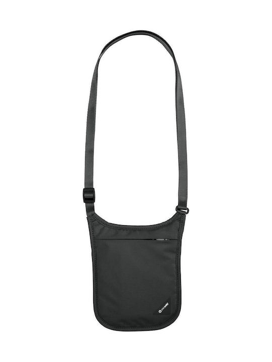 Pacsafe Coversafe Neck Pouch Ανδρική Τσάντα Ώμου / Χιαστί Μαύρη