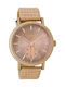 Oozoo Watch with Pink Gold Metal Bracelet