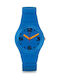 Swatch Pepeblu Small Часовник с Син Каучукова Каишка