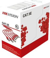 Hikvision DS-1LN5E-S U/UTP Cat.5e Мрежов Кабел Ethernet 305м Червен Hikvision DS-1LN5E-S U/UTP Cat.5e Мрежов Кабел Ethernet 305м Червен