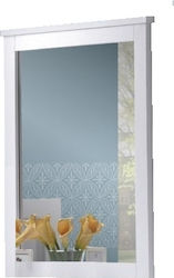 Woodwell Καθρέπτης Τοίχου με Λευκό Ξύλινο Πλαίσιο 93x72cm