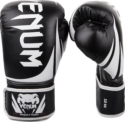 Venum Challenger 2.0 0661 VENUM-0661 Mănuși de box din piele sintetică pentru competiție Black/White