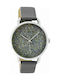 Oozoo Watch with Gray Leather Strap C9102