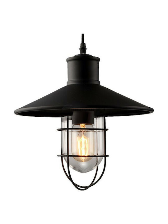 GloboStar Pendant Light Suspension Bell for Socket E27 Black