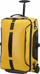 Samsonite Paradiver Light Cabin Travel Suitcase Fabric Yellow with 2 Wheels Height 55cm.