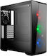 CoolerMaster Masterbox Lite 5 RGB Gaming Midi Tower Κουτί Υπολογιστή με Πλαϊνό Παράθυρο Μαύρο