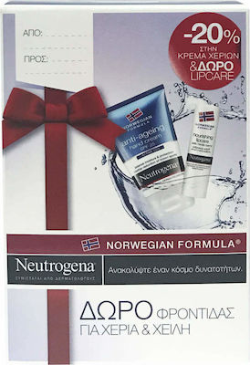 Neutrogena Anti Ageing Hand Cream SPF25 & Lipcare Stick Nordi Σετ Περιποίησης