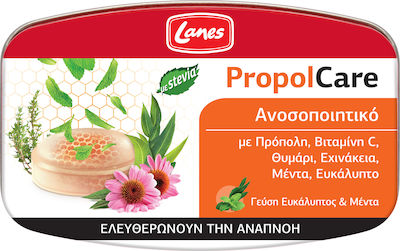 Lanes PropolCare Lozenges for Dry and Productive Cough Gluten-Free Eucalyptus & Mint 54gr