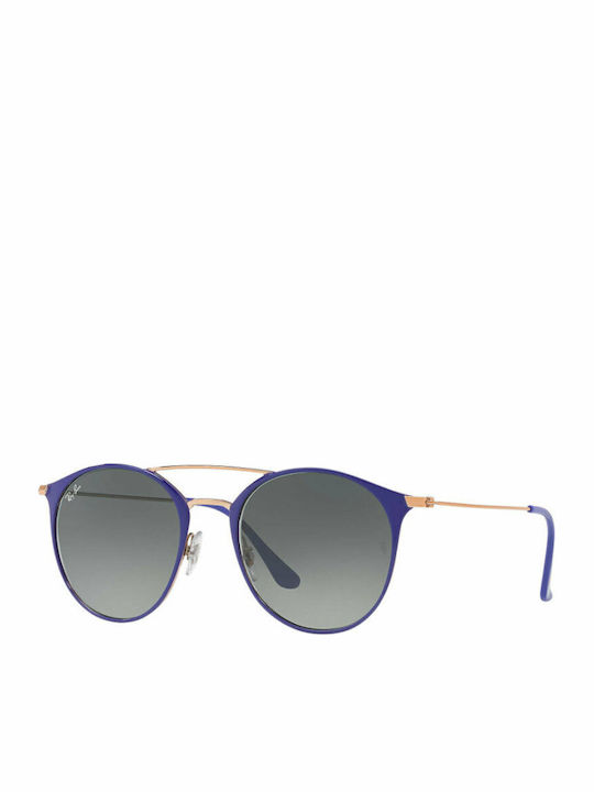 Ray Ban Унисекс Слънчеви Очила с Син Метален Ра...
