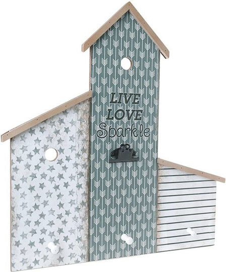 Inart Agățătoare De Perete Din Lemn Cu 3 Compartimente 54x4x62cm Inart Agățătoare De Perete Din Lemn Cu 3 Compartimente 54x4x62cm
