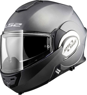 LS2 FF399 Valiant Solid Titanium Matt Motorradhelm Modular ECE 22.05 1700gr 50399 11 11