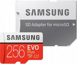 Samsung Evo Plus microSDXC 256GB Class 10 U3 UHS-I with Adapter