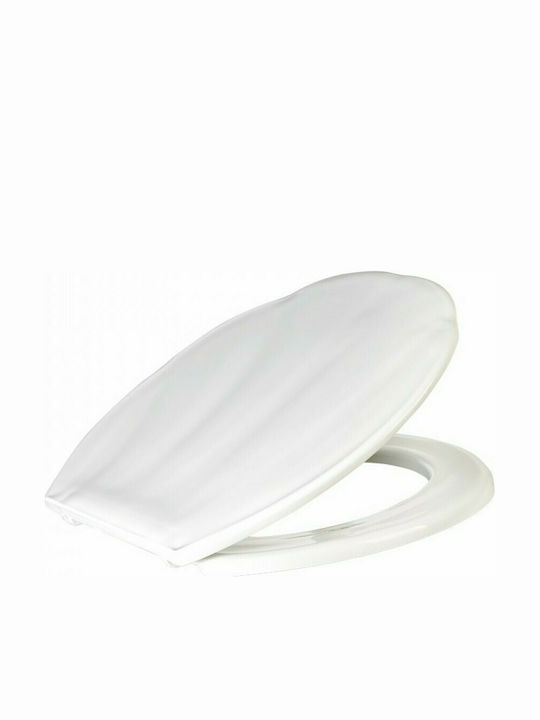 Viospiral Plastic Toilet Seat White Atlantis 44.5cm