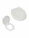 Dimitracas Plastic Toilet Seat White Classic 42.5cm