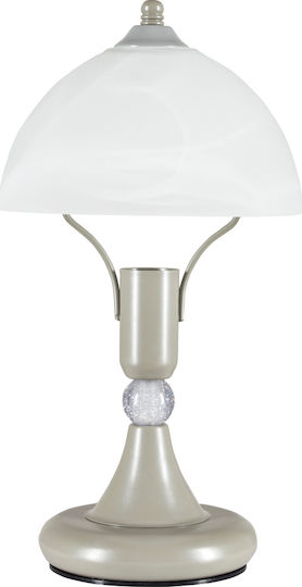 ArkoLight Μεταλλικό Πορτατίφ για Ντουί E14 με Λευκό Καπέλο και Βάση