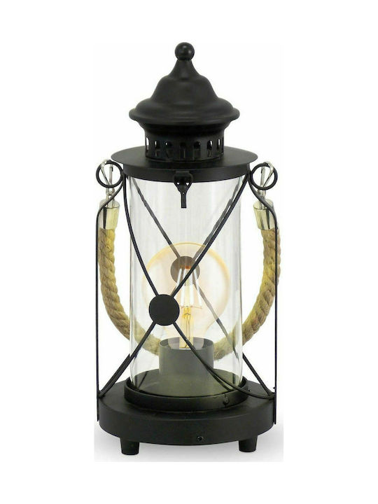 Eglo Bradford Dekorative Lampe Laterna mit Fassung für Lampe E27 Schwarz