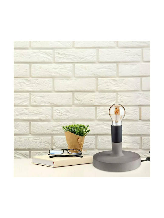 V-TAC Concrete Vintage Table Lamp for Socket E27 with Gray Base