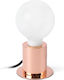 Faro Barcelona Ten Decorative Lamp with Socket for Bulb E27 Copper