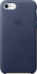 Apple Leather Case Umschlag Rückseite Leder Blau (iPhone SE 2022/2020/8/7) MQH82ZM/A