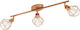 Eglo Zapata Triple Spot with Socket G9 in Copper Color