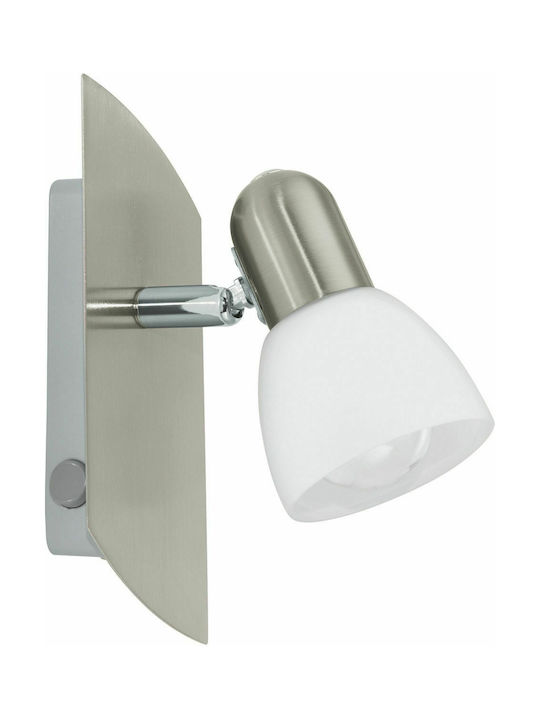 Eglo Enea Single Spot with Socket E14 in Silver Color
