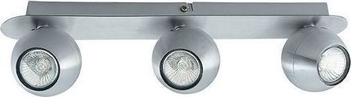 Viokef Norman Dreifach Spot mit Fassung GU10 in Gray Farbe