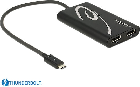 DeLock Конвертор Thunderbolt 3 Мъжки към DisplayPort Женски 1 Брой 62708