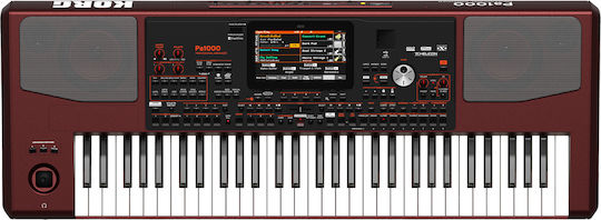Korg Aranjor PA-1000 Professional Arranger cu 61 Dinamic Taste Roșu