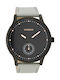 Oozoo Watch Battery with Gray Leather Strap C9006