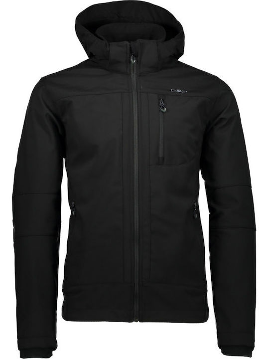 Winter Jacket Softshell Waterproof and Windproof Black