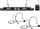 LD Systems U505 BPH 2 Комплект Безжично Кондензатор (Малка диафрагма) Микрофон Κεφαλής, Ζώνης за Вокали в Черен Цвят