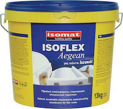 Isomat Isoflex Aegean Elastomer Acrilyc Insulating Sealing Polyurethane 13kg White