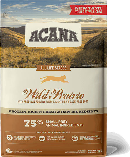 Acana Cat & Kitten Wild Prairie Dry Food Grain-Free for Young Cats with Trout / Poultry 0.34kg