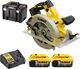 Dewalt Circular Saw 18V 2x5Ah with Suction System -QW