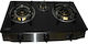 Din Gas Crystal 01013713 Countertop Burner Flüssiggas Triple Schwarz