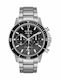 Bulova Sport Marine Star Herrenuhr 45mm Chronograph Batterie mit Silber Metallarmband