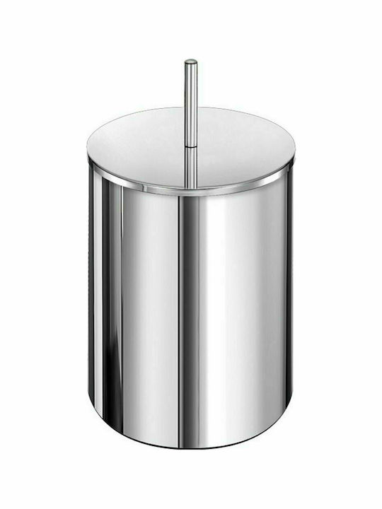 Sanco A3-90606 Metallic Toilet Bin 5lt Silver