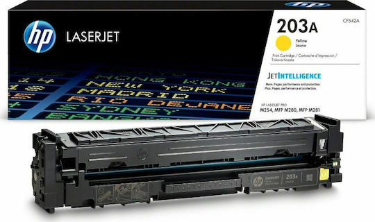 HP 203A Original Toner Laserdrucker Gelb 1300 Seiten (CF542A)