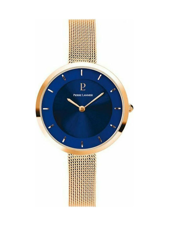 Pierre Lannier Watch with Gold Metal Bracelet 076G968