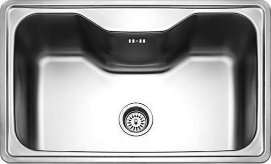 Maidtec Inset 1B Drop-In Inox Μ80xΠ50cm Silver Maidtec Inset 1B Drop-In Inox Μ80xΠ50cm Silver