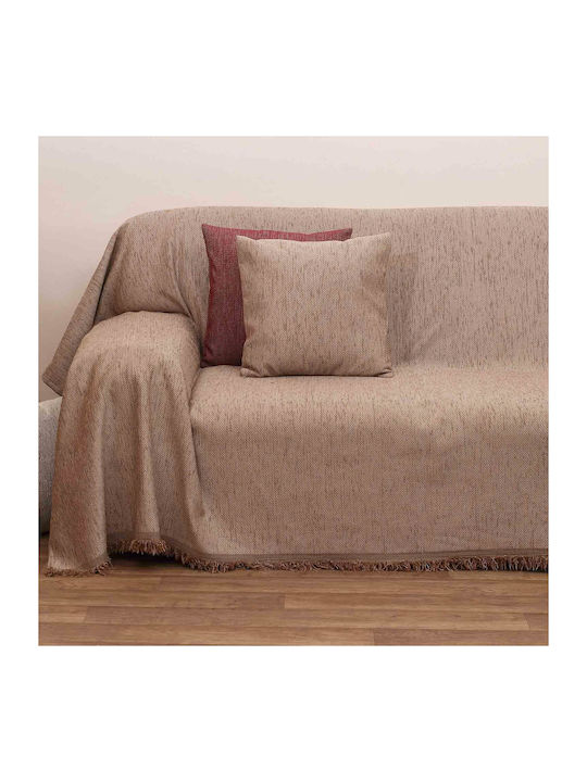 Viopros Armchair Throw 2100 180x180cm Beige 631842