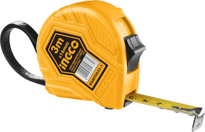 Ingco Tape Measure with Auto-Rewind 16mm x 3m