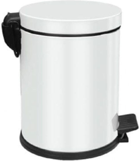 Viospiral Inox Badezimmer Mülleimer 5Es Weiß