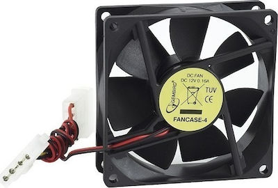 Gembird Fan Case 4 80mm 4-Pin Molex Case Fan