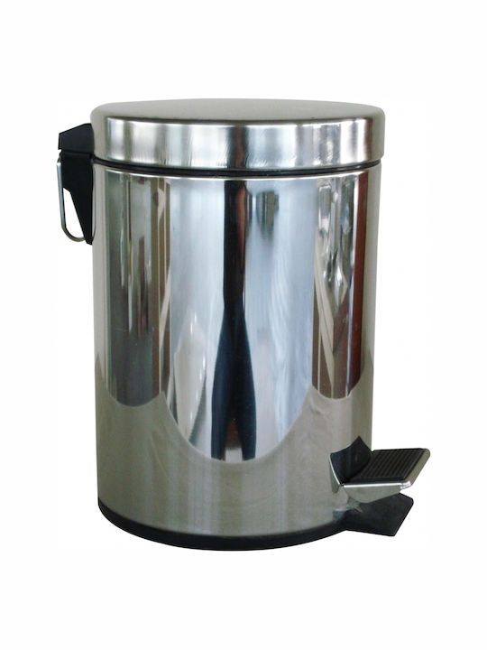 Ankor Inox Toilet Bin 7lt Silver